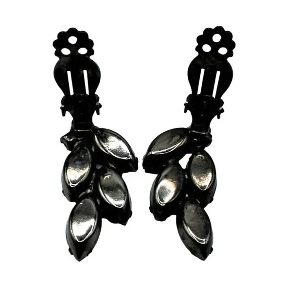 Juliana Brooch Earrings Jewelry Set Red Rhinestone Aurora Borealis Vintage Costu - Picture 9 of 12